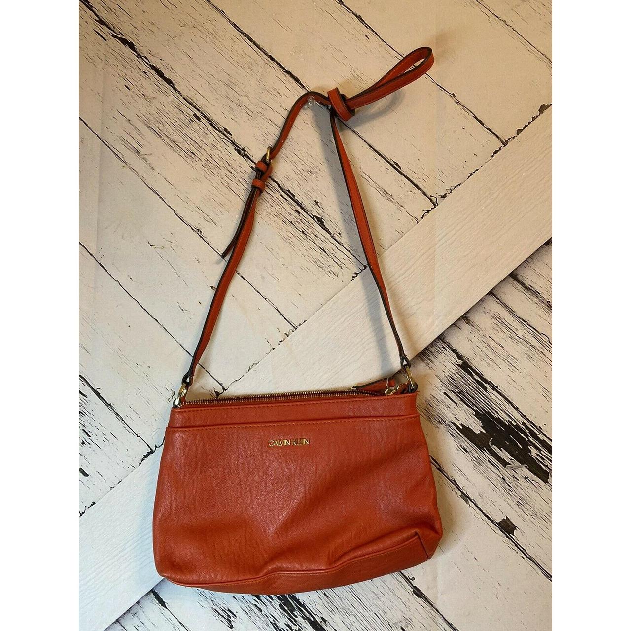 calvin klein crossbody bag orange