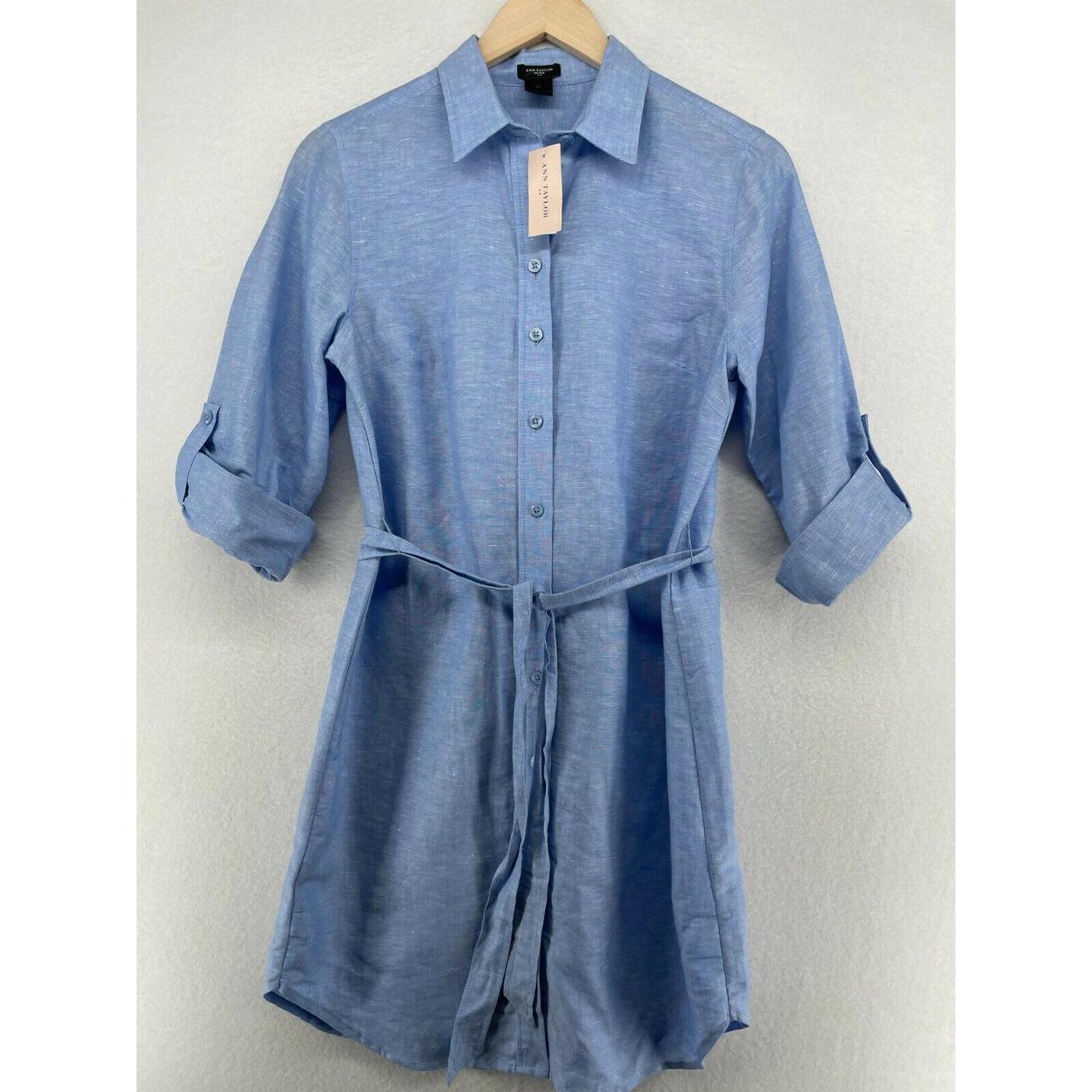 ann taylor loft shirt dress