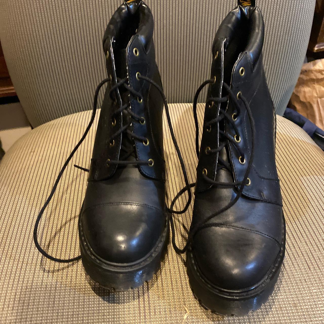 Black Doc Martens with chunky heel.... - Depop