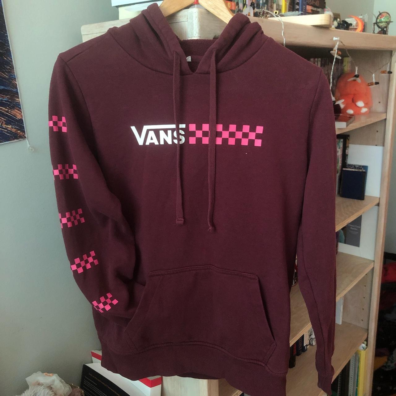 Vans purple checkered hoodie hot sale