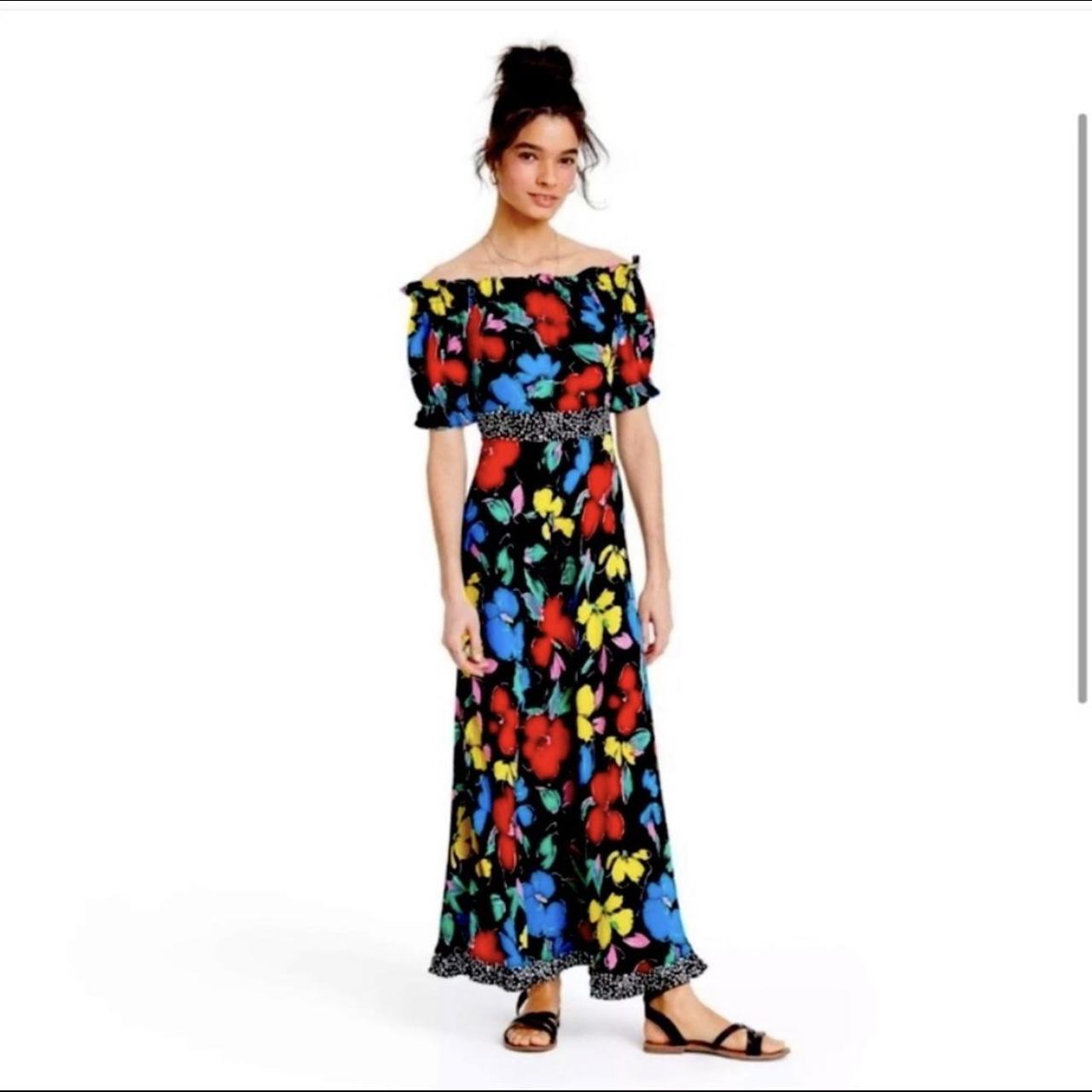 Product Image 3 - RIXO Colorful Patterned Off-shoulder Maxi