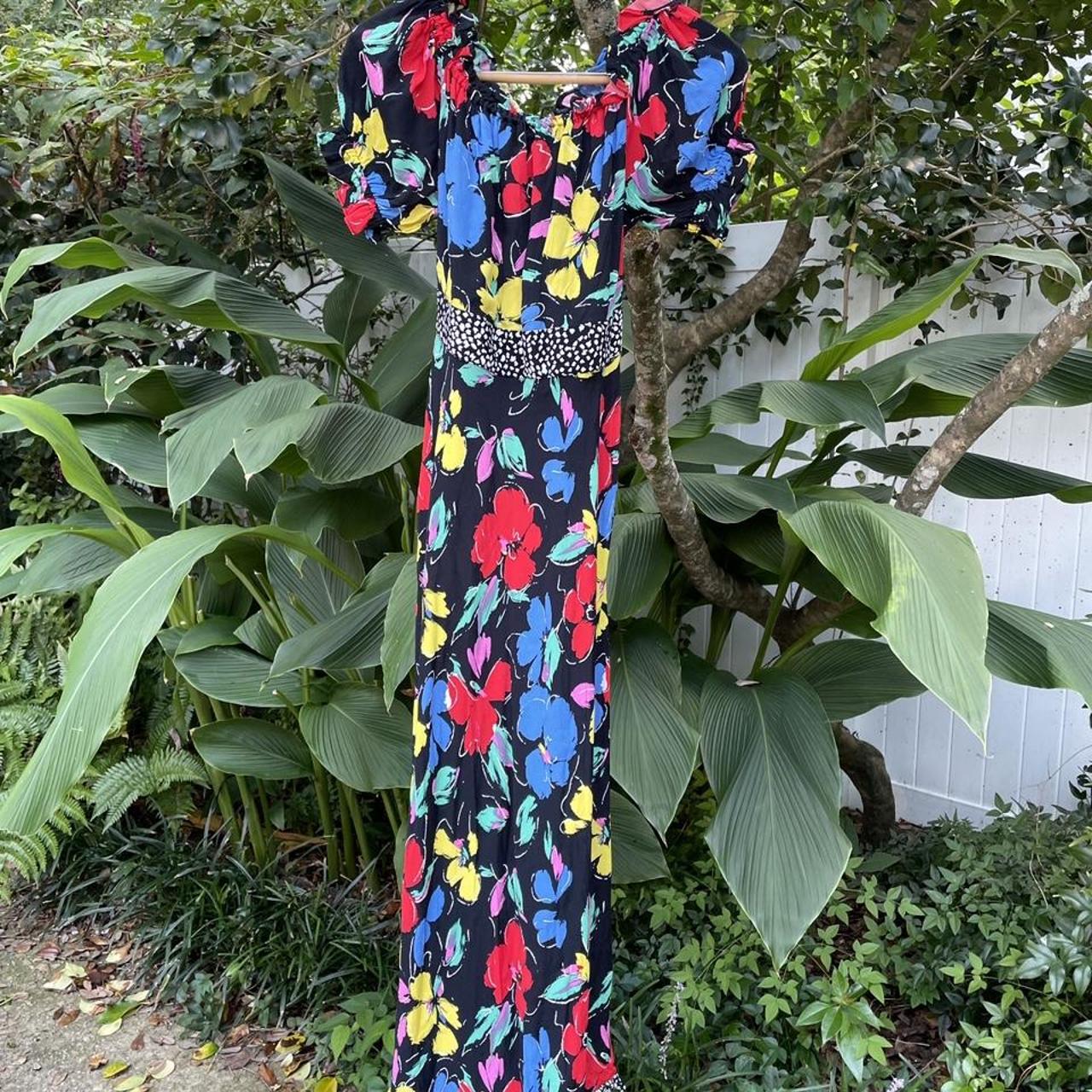 Product Image 1 - RIXO Colorful Patterned Off-shoulder Maxi