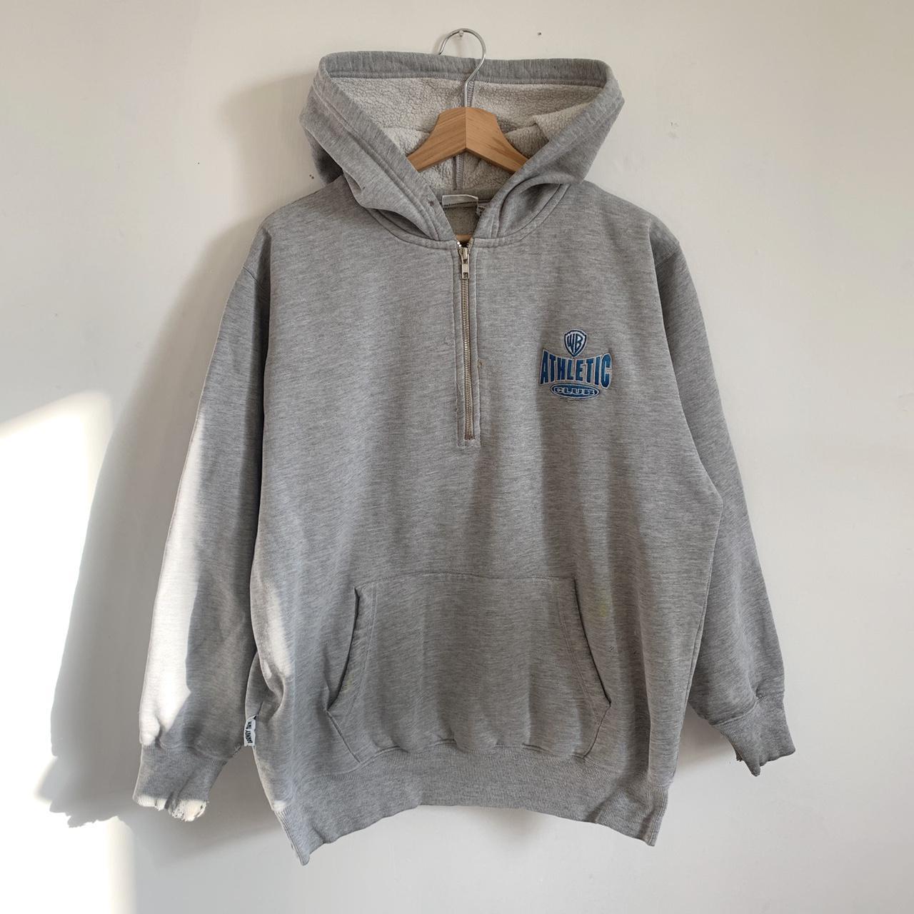 Warner Bros. Men's Grey Hoodie | Depop