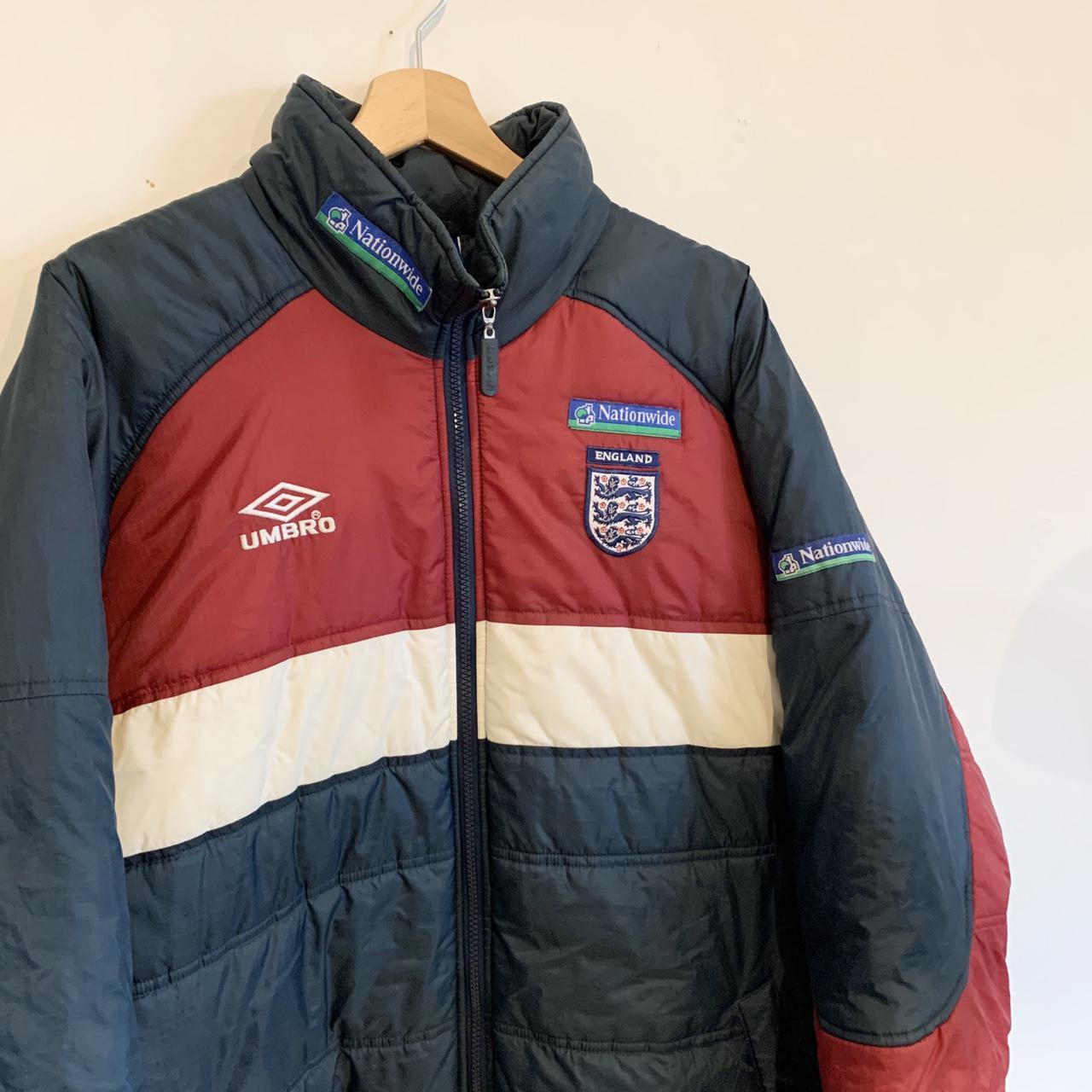 1990’s Umbro England football puffer jacket. Quality... Depop