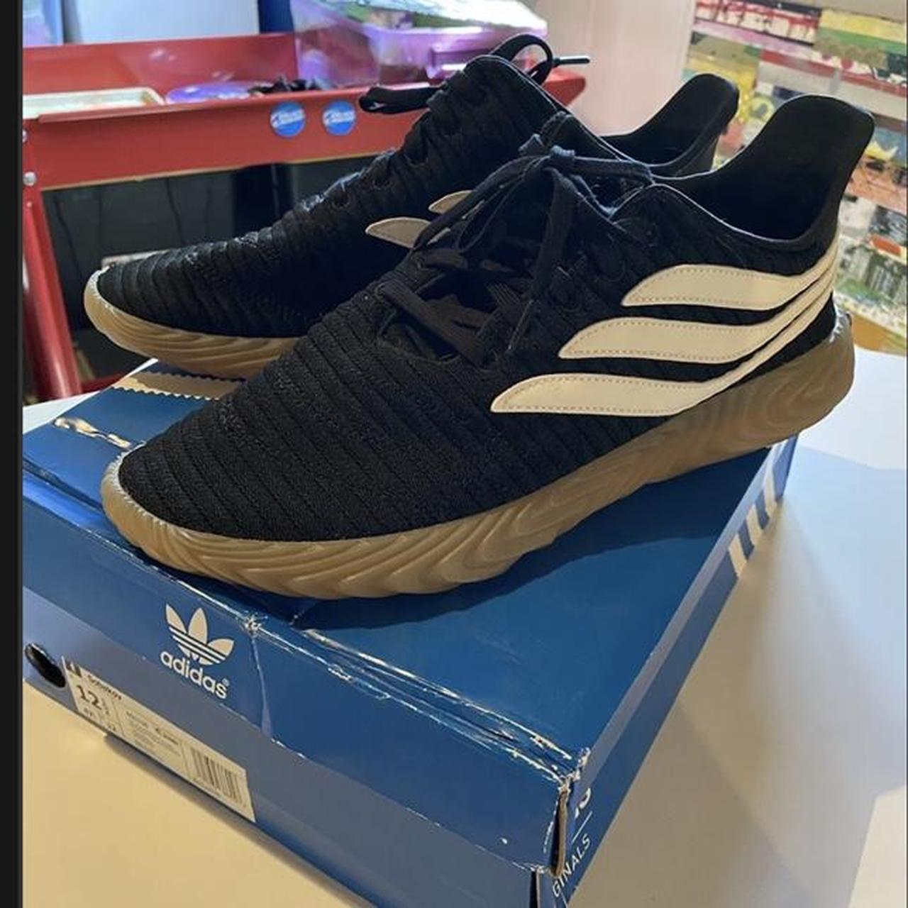 Size 12.5 adidas Sobakov Black Gum 2018 Size. Depop