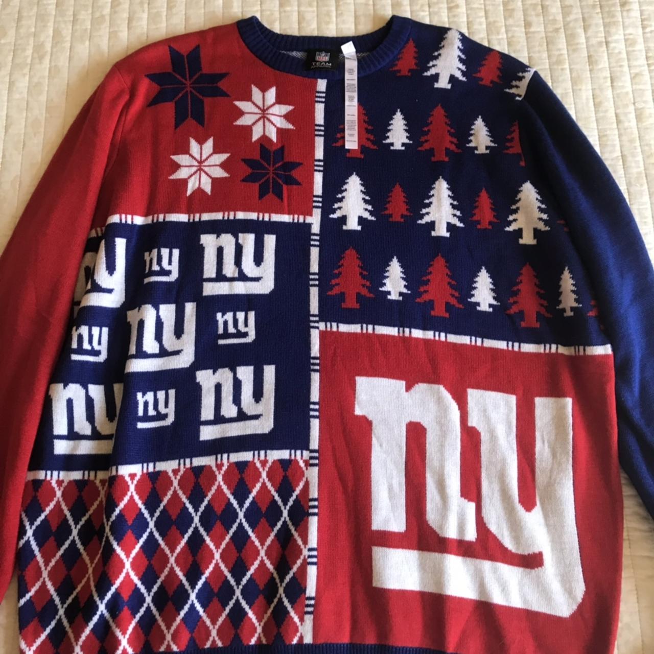 NEW YORK GIANTS XMas sweater NFL brand new Christmas - Depop