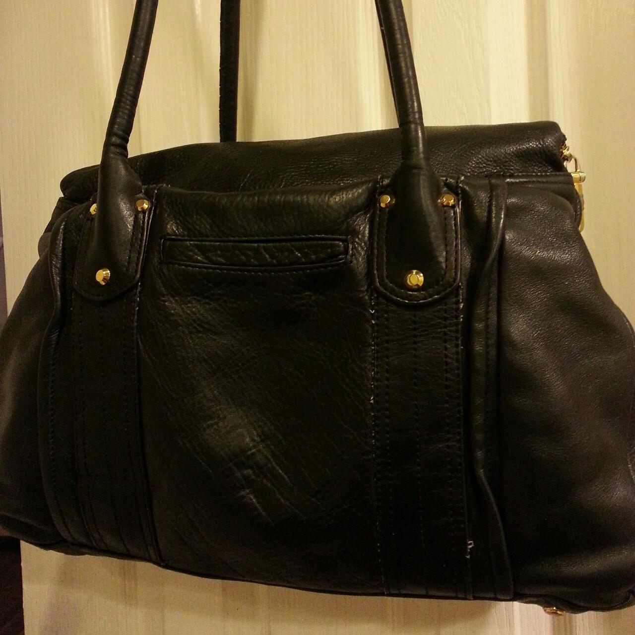 The B.Makowsky Large Leather Bag/ WOW/ BEAUTIFUL/... - Depop