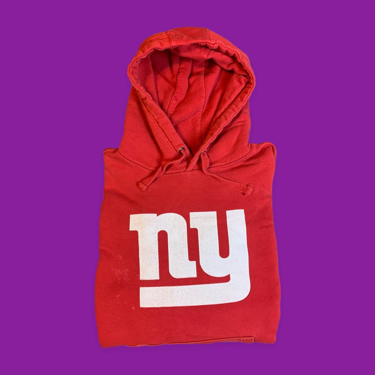 White New York giants NFL hoodie Condition: 9/10 - Depop