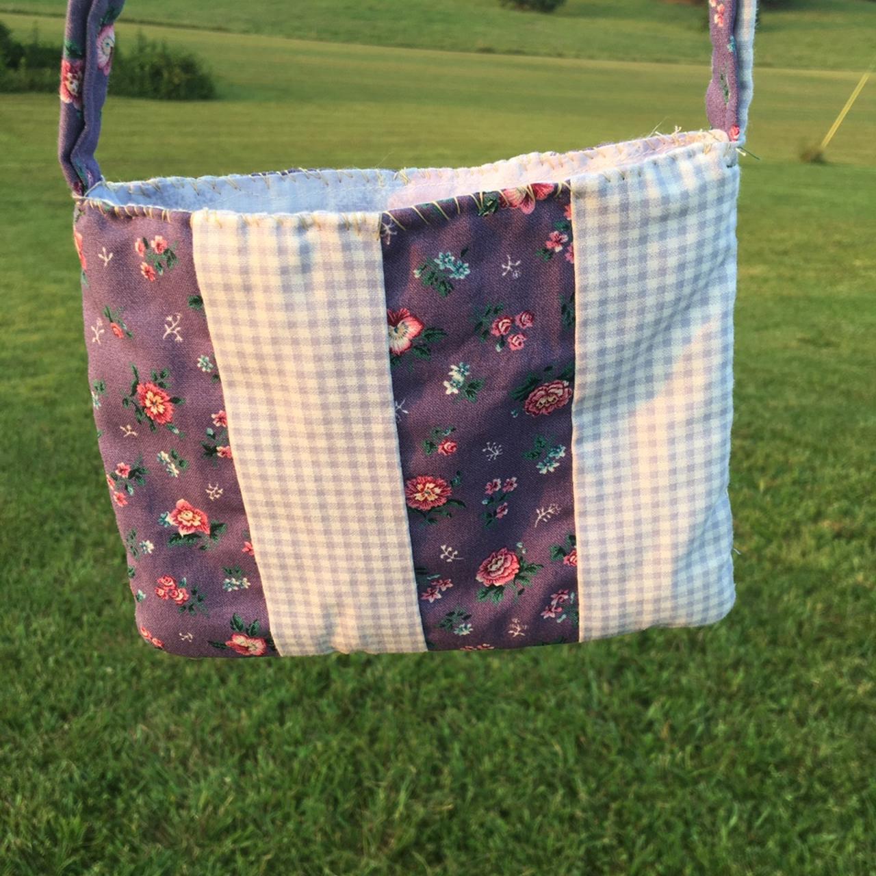 Purple Cottagecore Patchwork Crossbody Bag   Purse - Depop