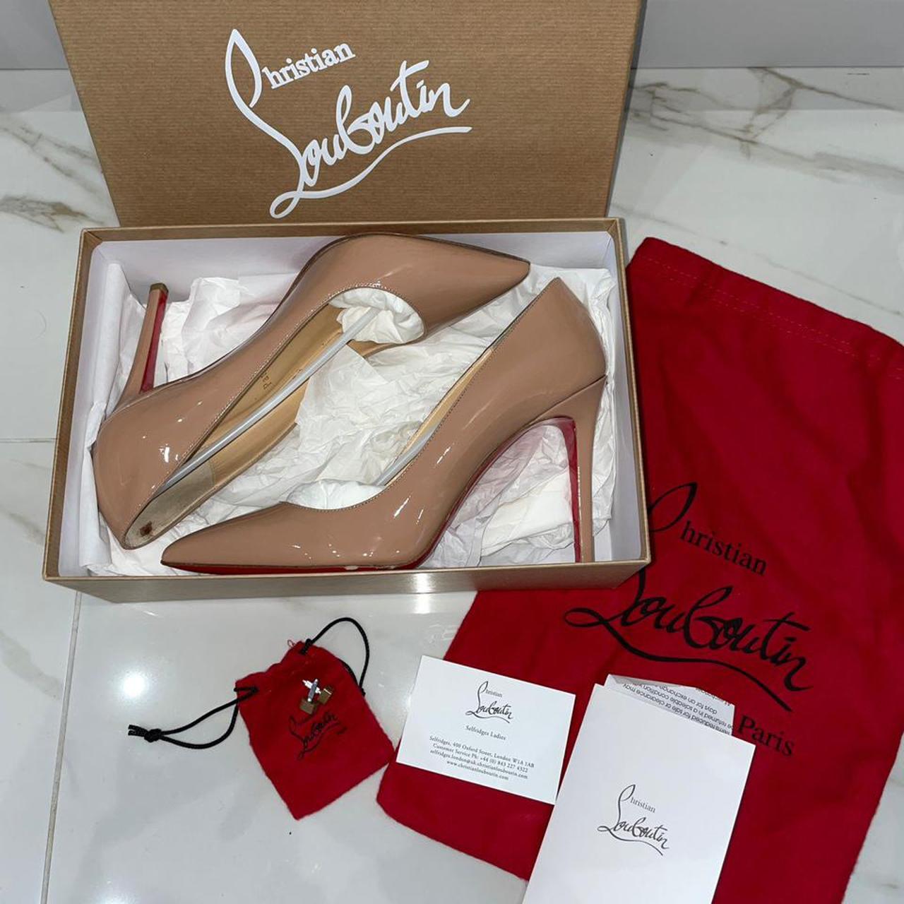 Images of nude christian discount louboutin on a box