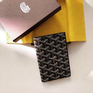 goyard, Goyard Grenelle passport cover in grey