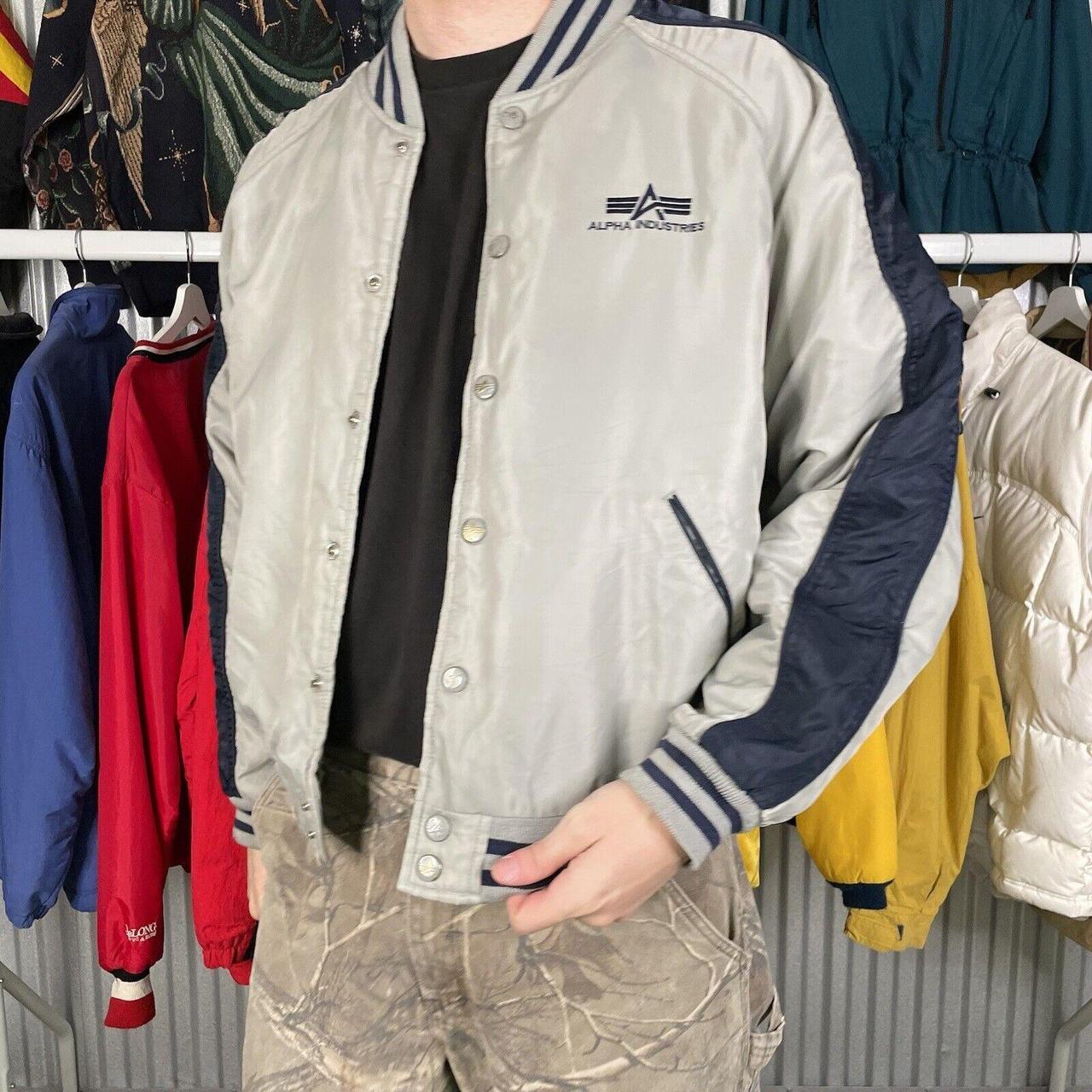 Alpha Industries USA 90s Bomber Jacket MA1 Flight... Depop