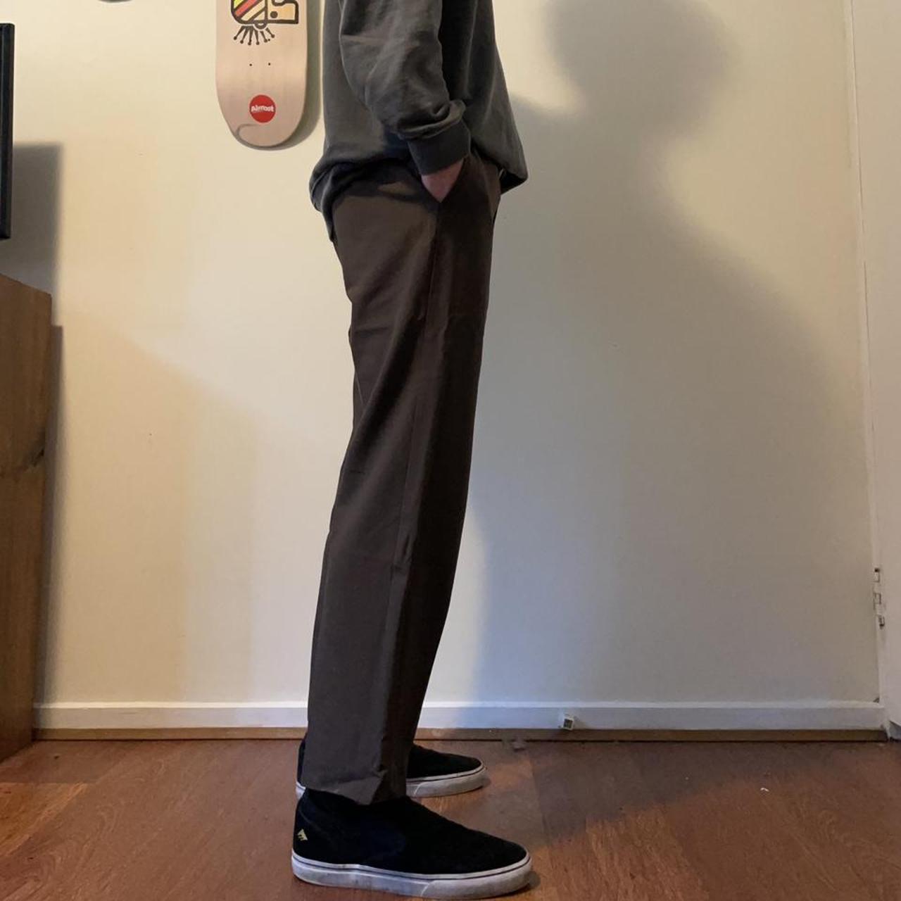 brown suit pants