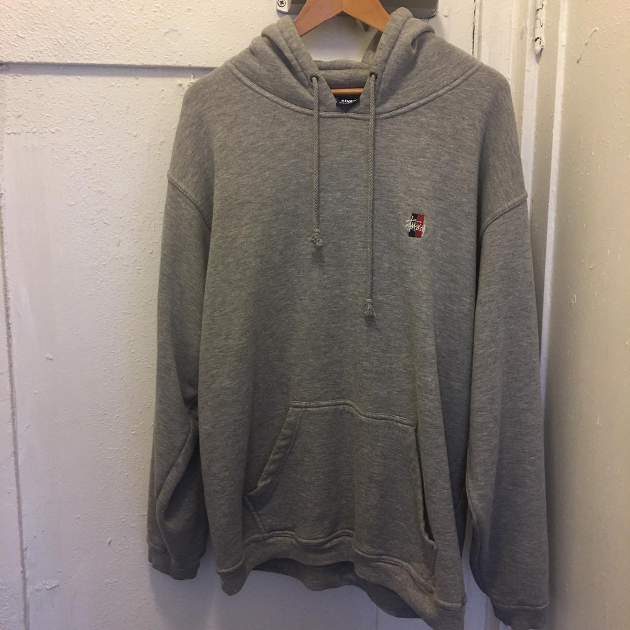 90s vintage stussy hoodie size Large made in USA ... - Depop