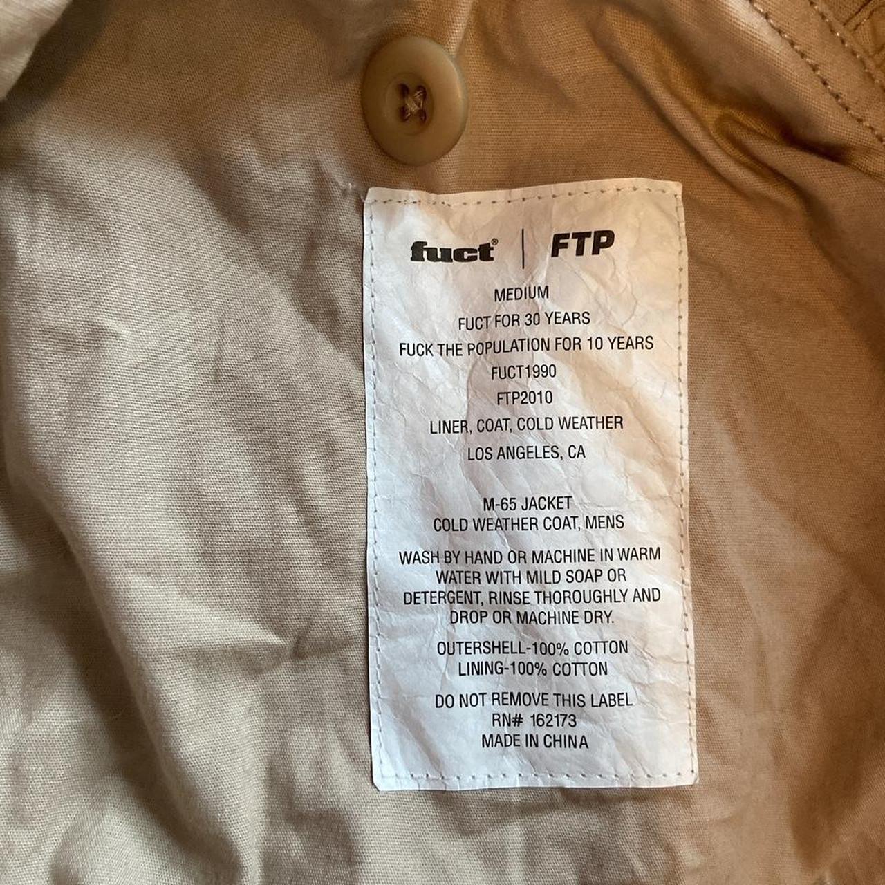 FTP X FUCT M65 MILITARY STYLE JACKET NEW/ NEVER... - Depop