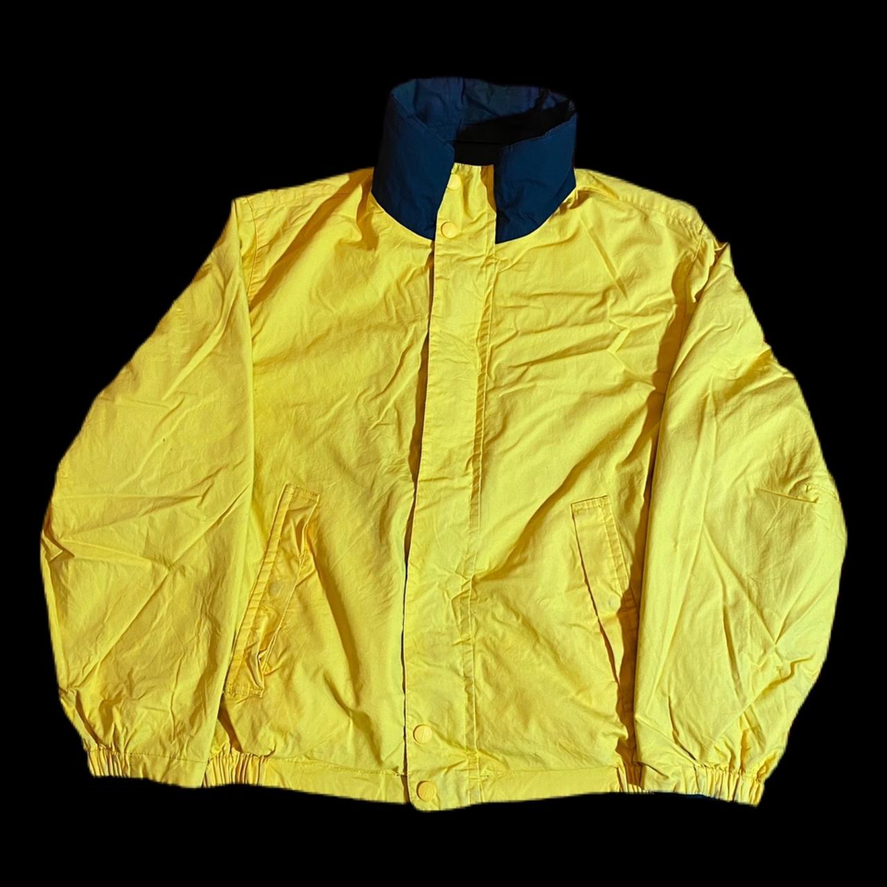 Nautica Men's Yellow and Navy Jacket | Depop