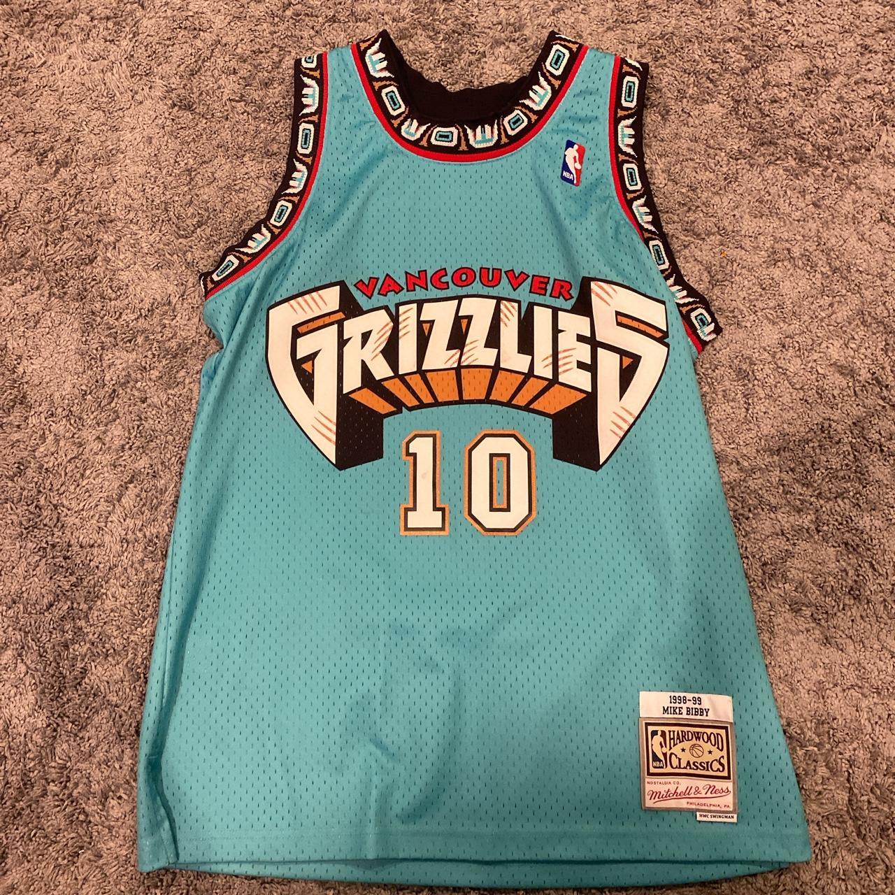 1998 Retro Vancouver Grizzlies Mike Bibby Jersey... Depop