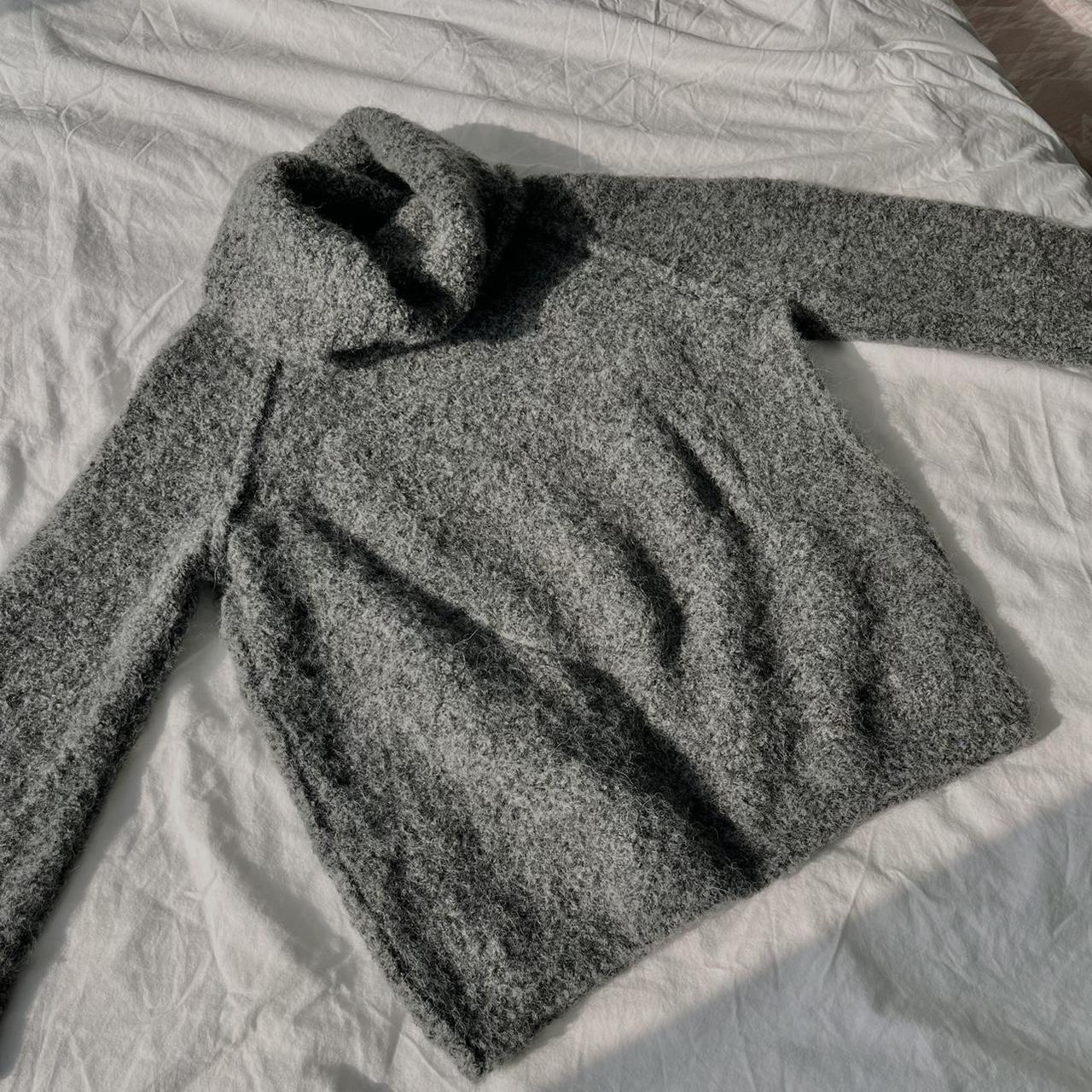 Arket Gray Mohair Sweater A very warm and cozy... - Depop