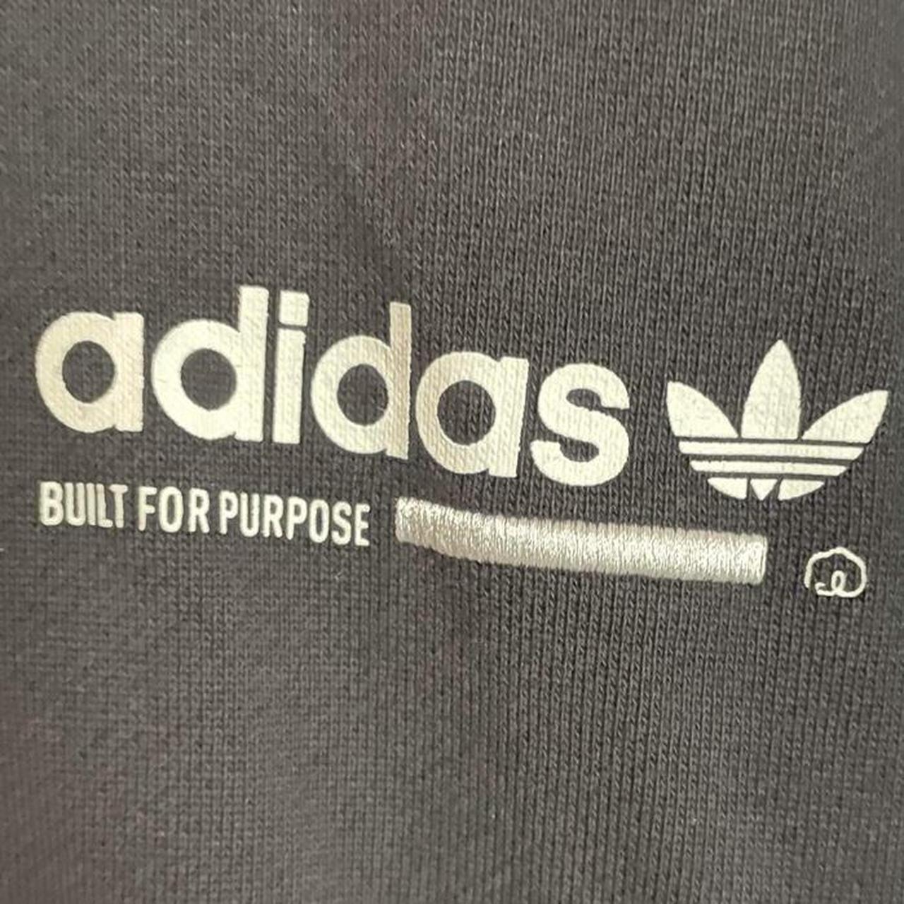 Adidas “built for purpose” black hoodie 👕 Vintage... - Depop