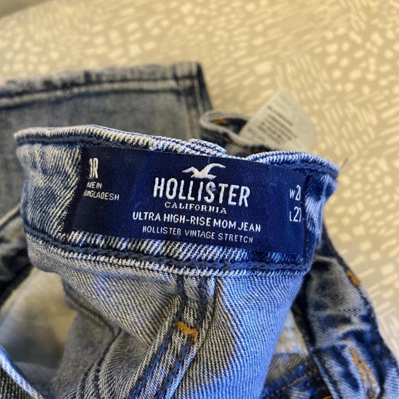 Hollister ultra high-rise mom jeans, Vintage... - Depop