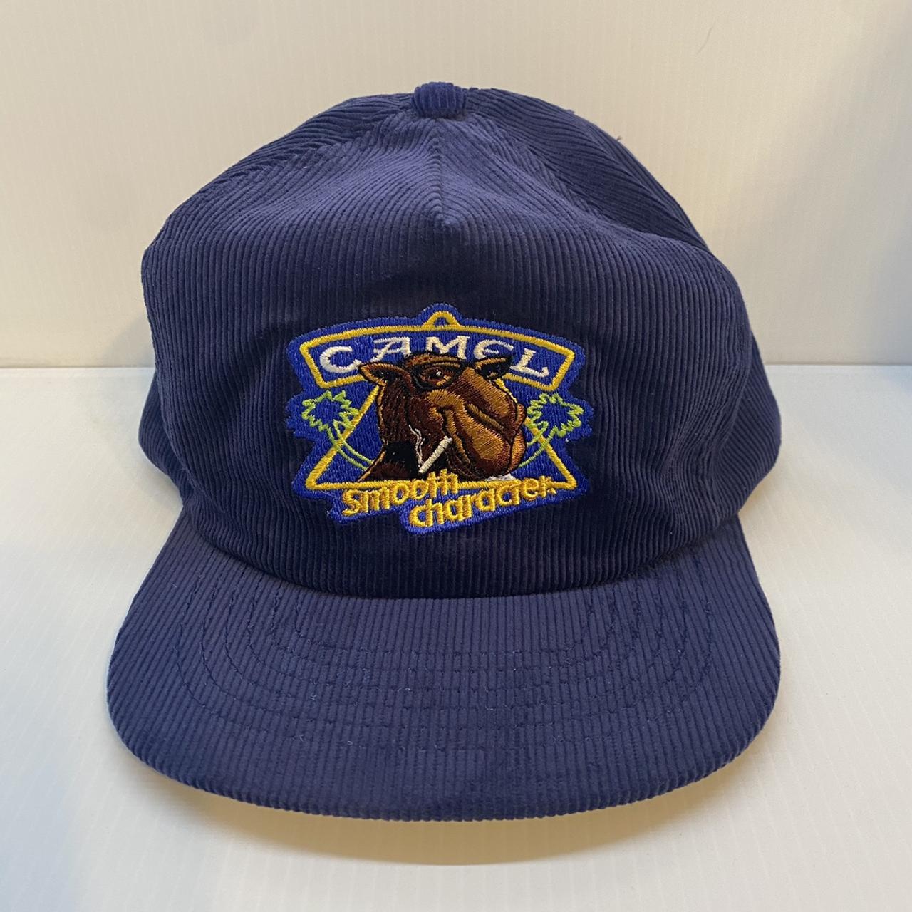 Camel Men's Blue Hat | Depop