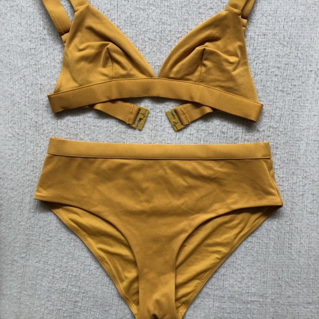 High waisted mustard on sale bikini