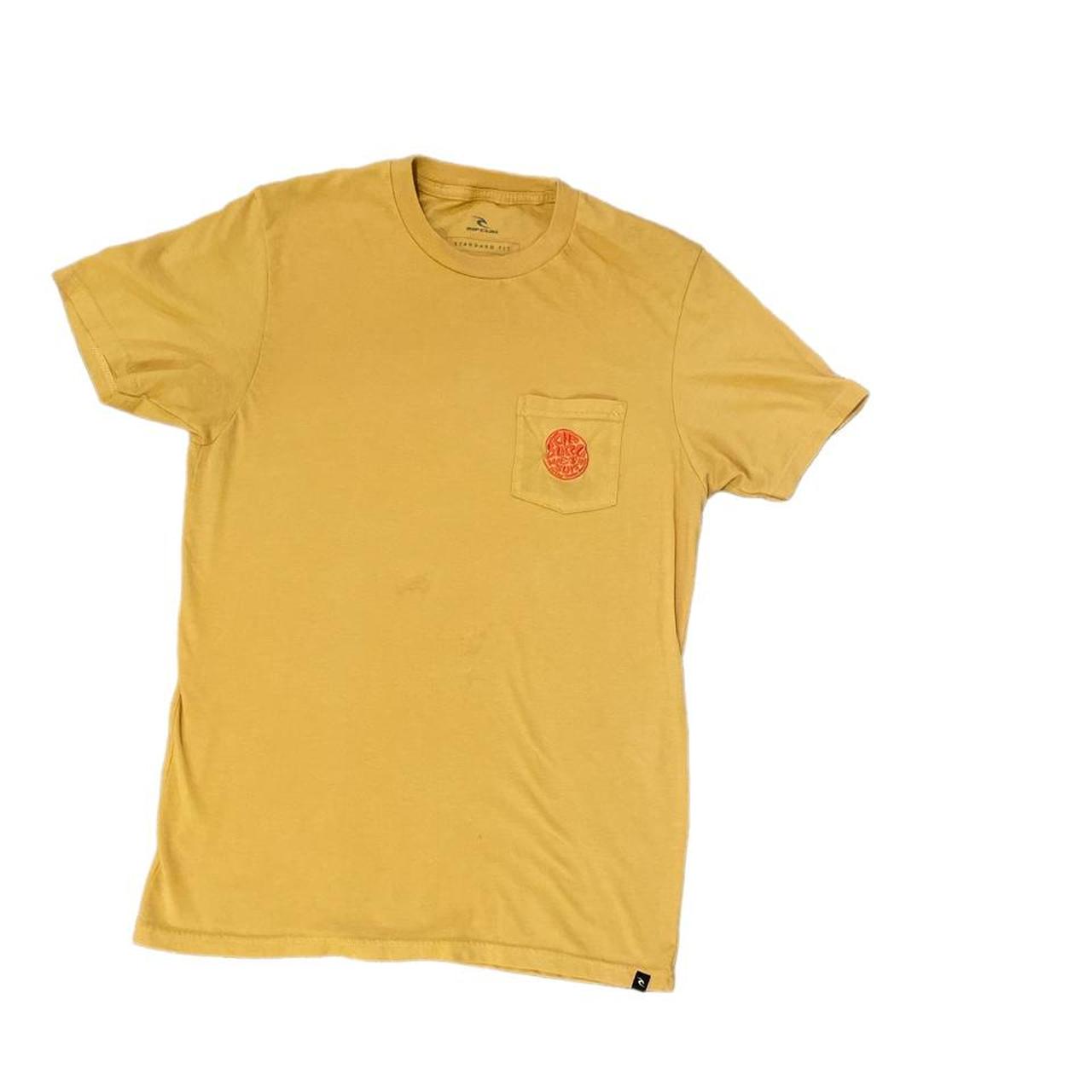 Rip Curl Men's Yellow T-shirt | Depop