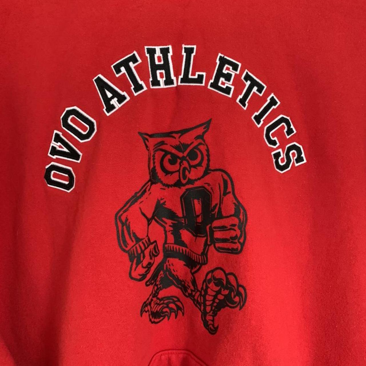 OVO Roots Athletics Owl Hoodie Red