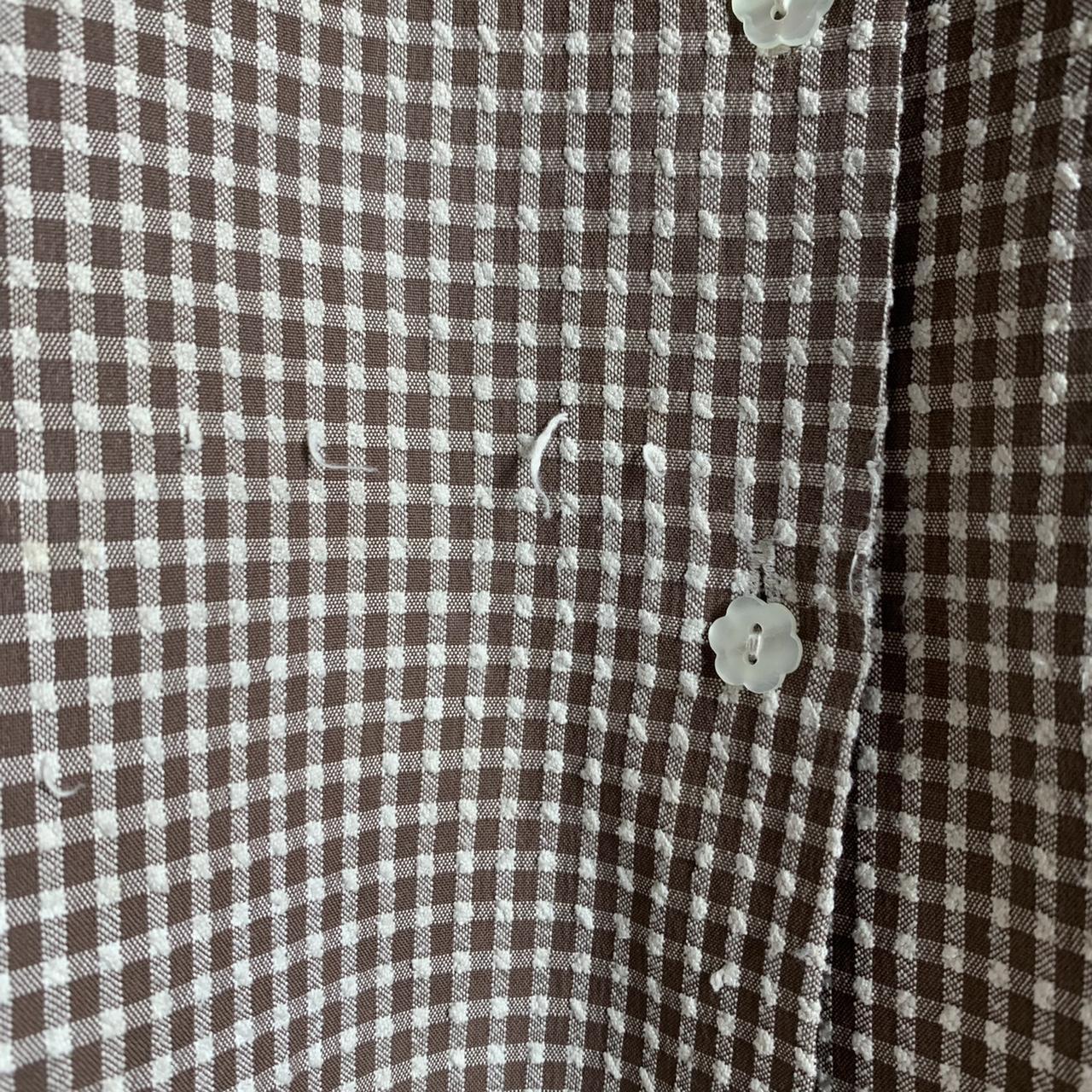 Adorable brown plaid button down! I absolutely love... - Depop