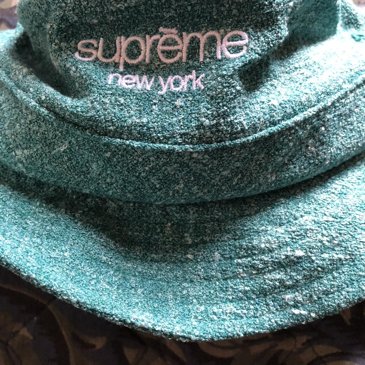 New teal supreme classic logo Terry cloth crusher...