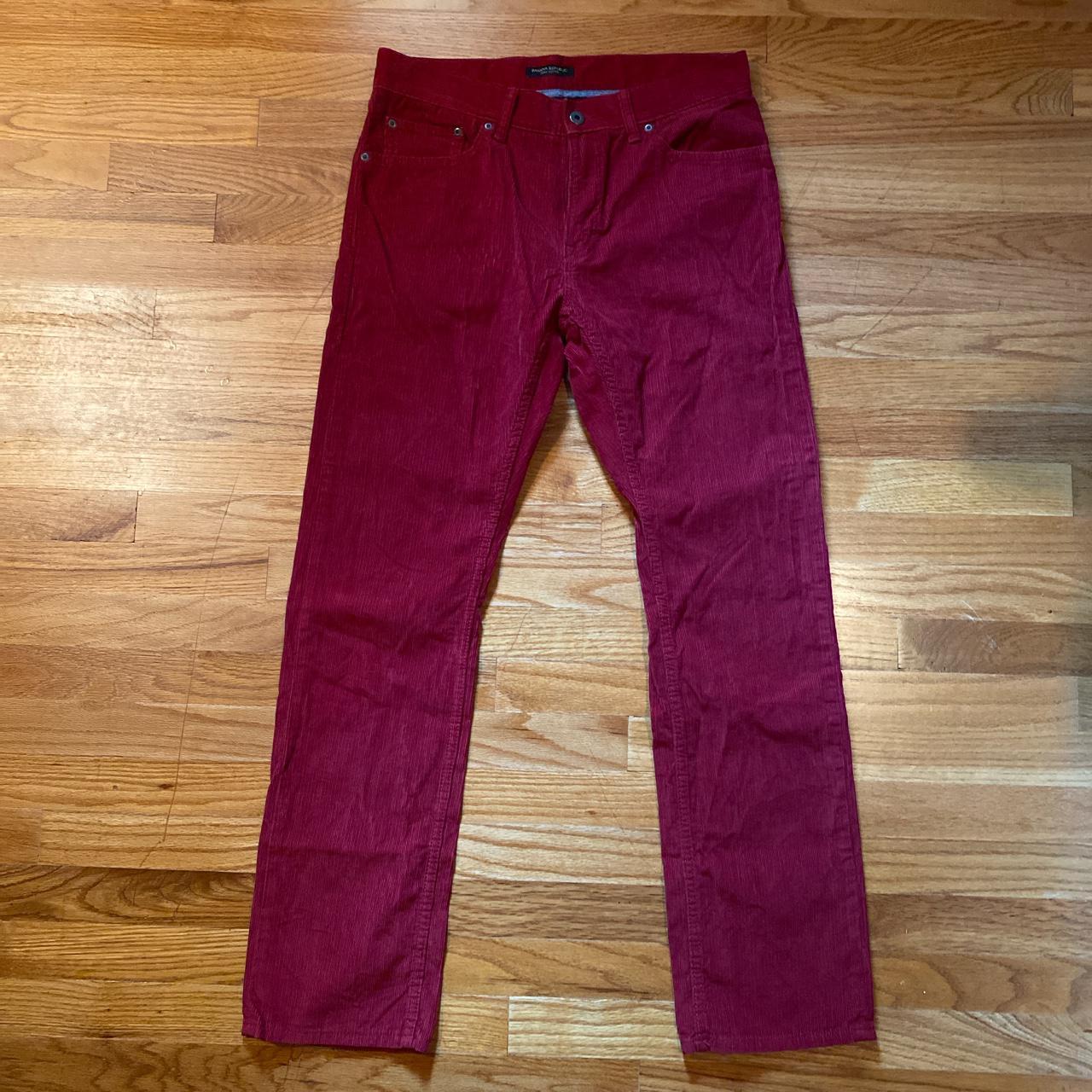 Banana Republic Men's Red Trousers | Depop