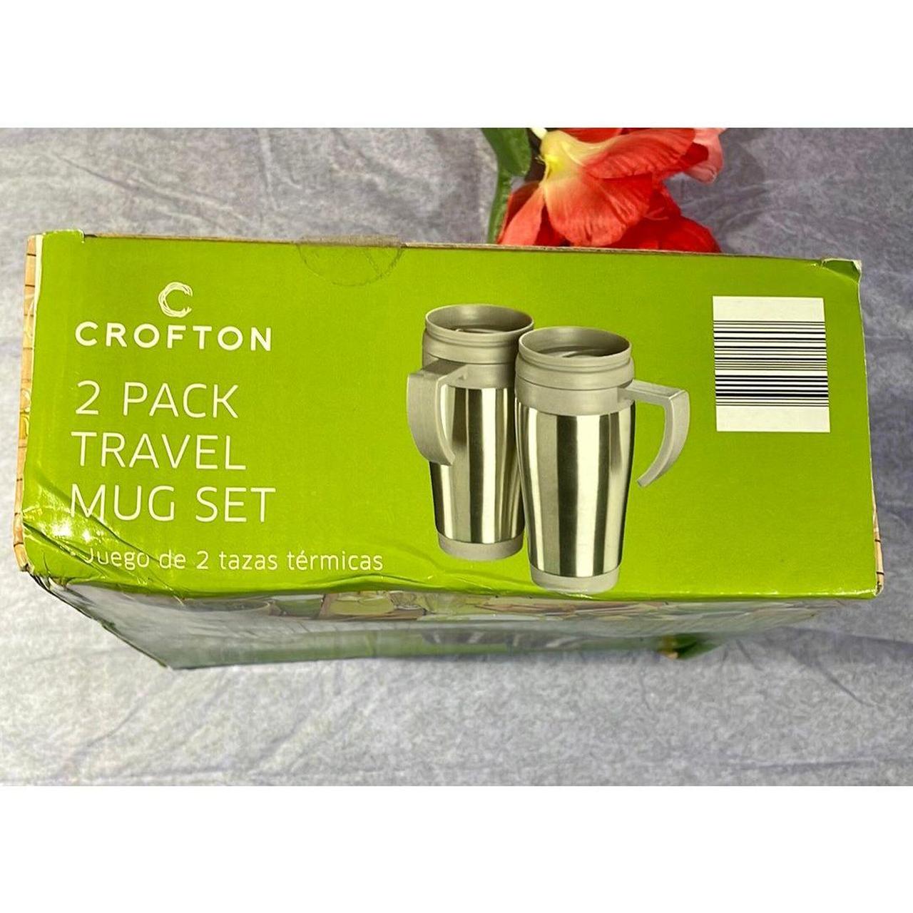 Crofton, Kitchen, 2 Pack Travel Mug Set Nib