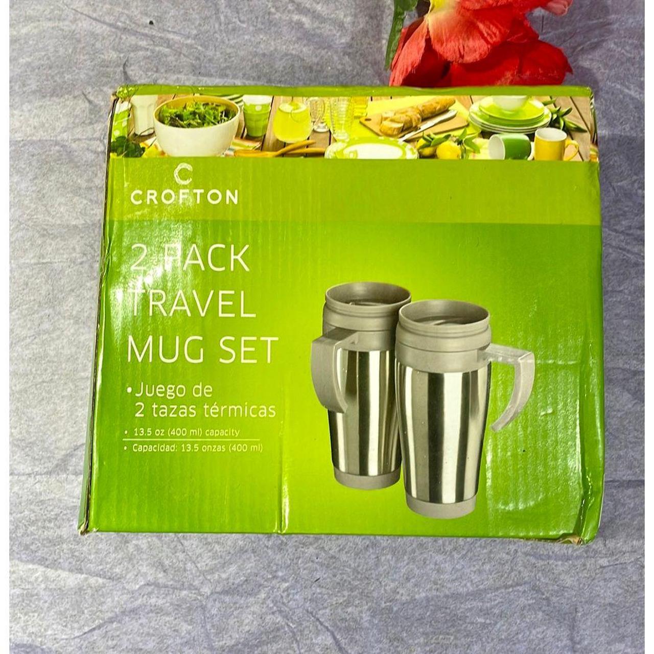 Crofton, Kitchen, 2 Pack Travel Mug Set Nib