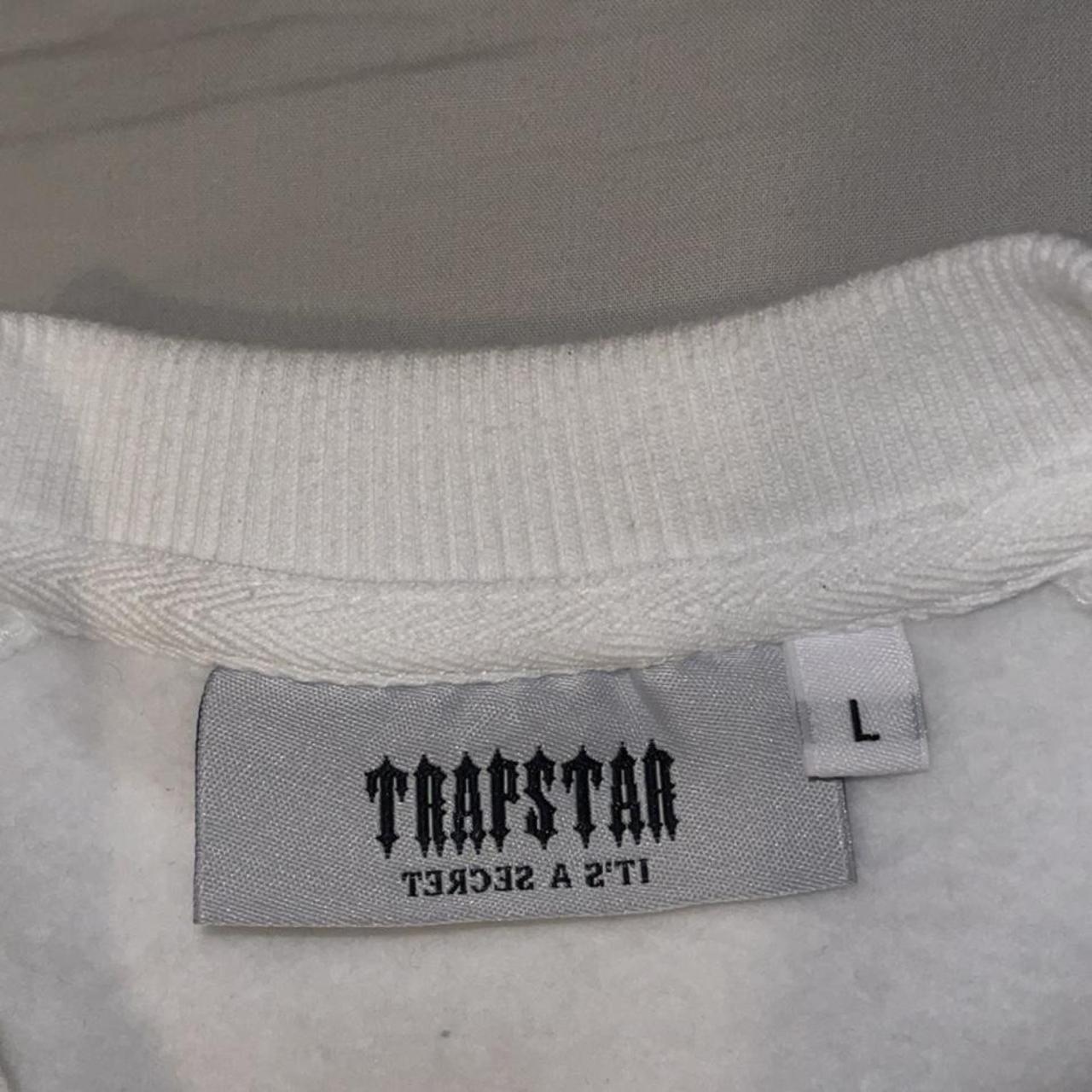 White Trapstar Crewneck Size: Large barely worn the... - Depop