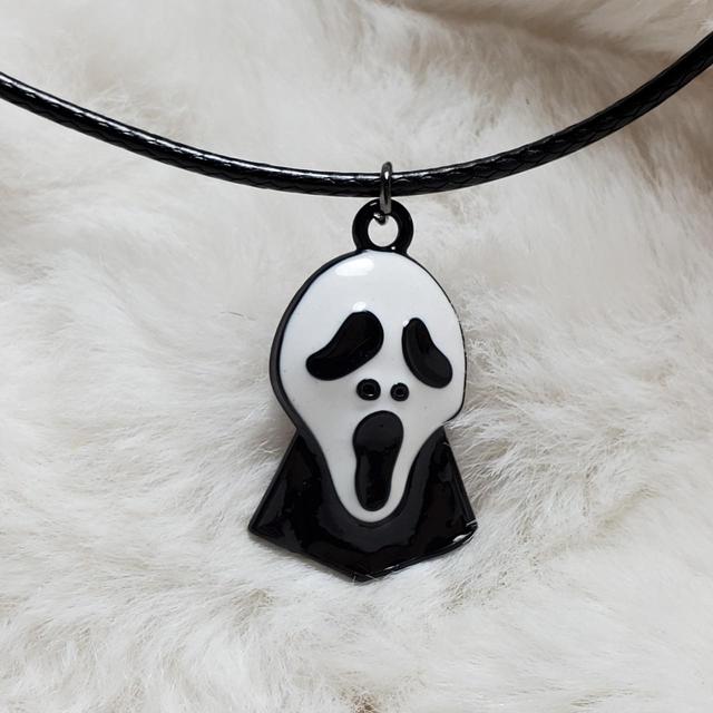 Ghostface Charm Necklace - Etsy