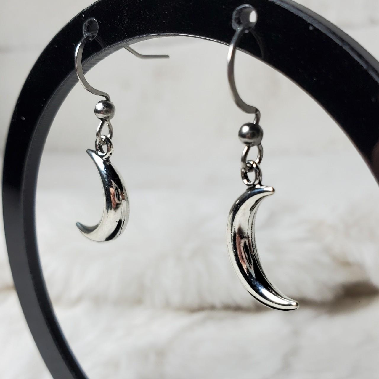 Product Image 2 - Crescent moon earrings. 

These charms
