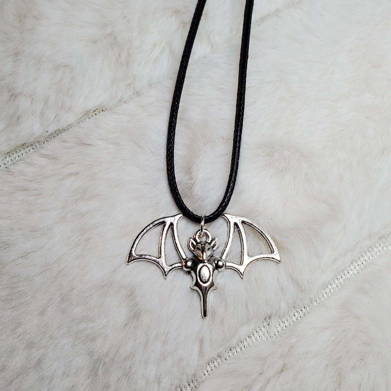 Bat charm necklace Charms are approximately... - Depop