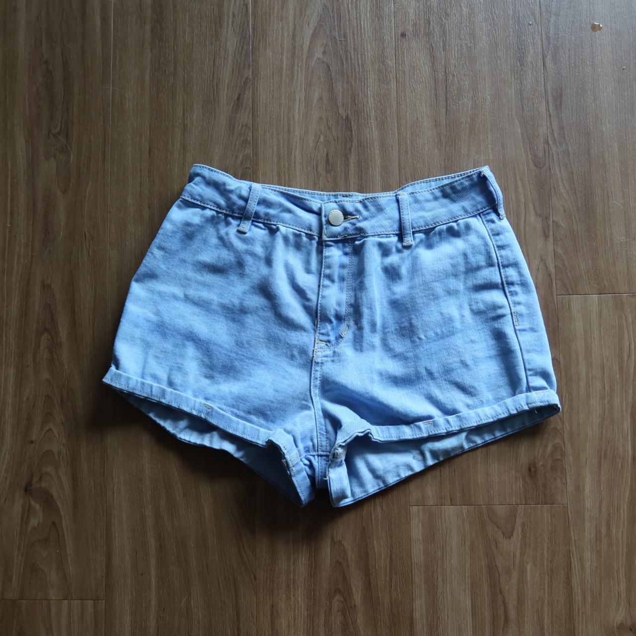 Pacsun Light Wash Denim Shorts • Cute Light Blue Depop