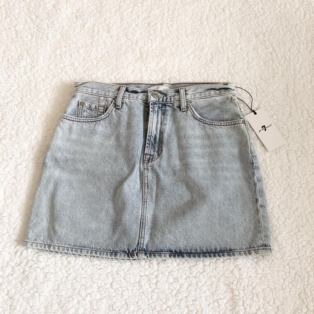 7 For All Mankind Women's Skirt | Depop