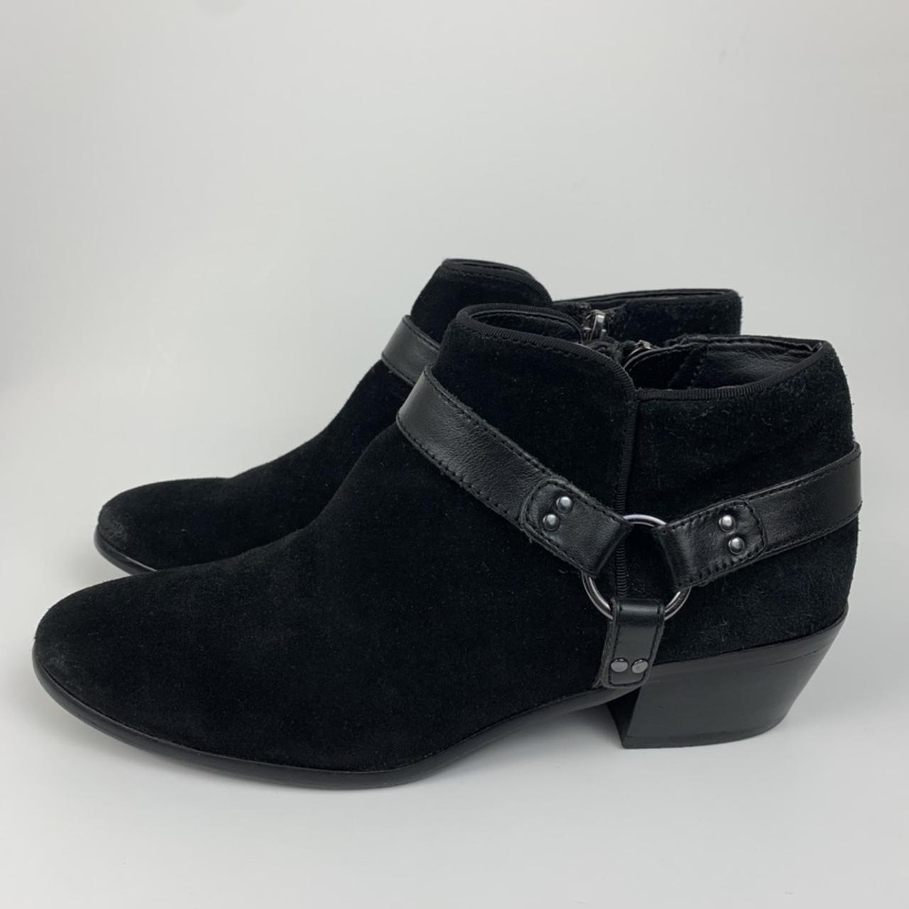 Sam Edelman Phoenix Black Harness Ankle Booties In... - Depop