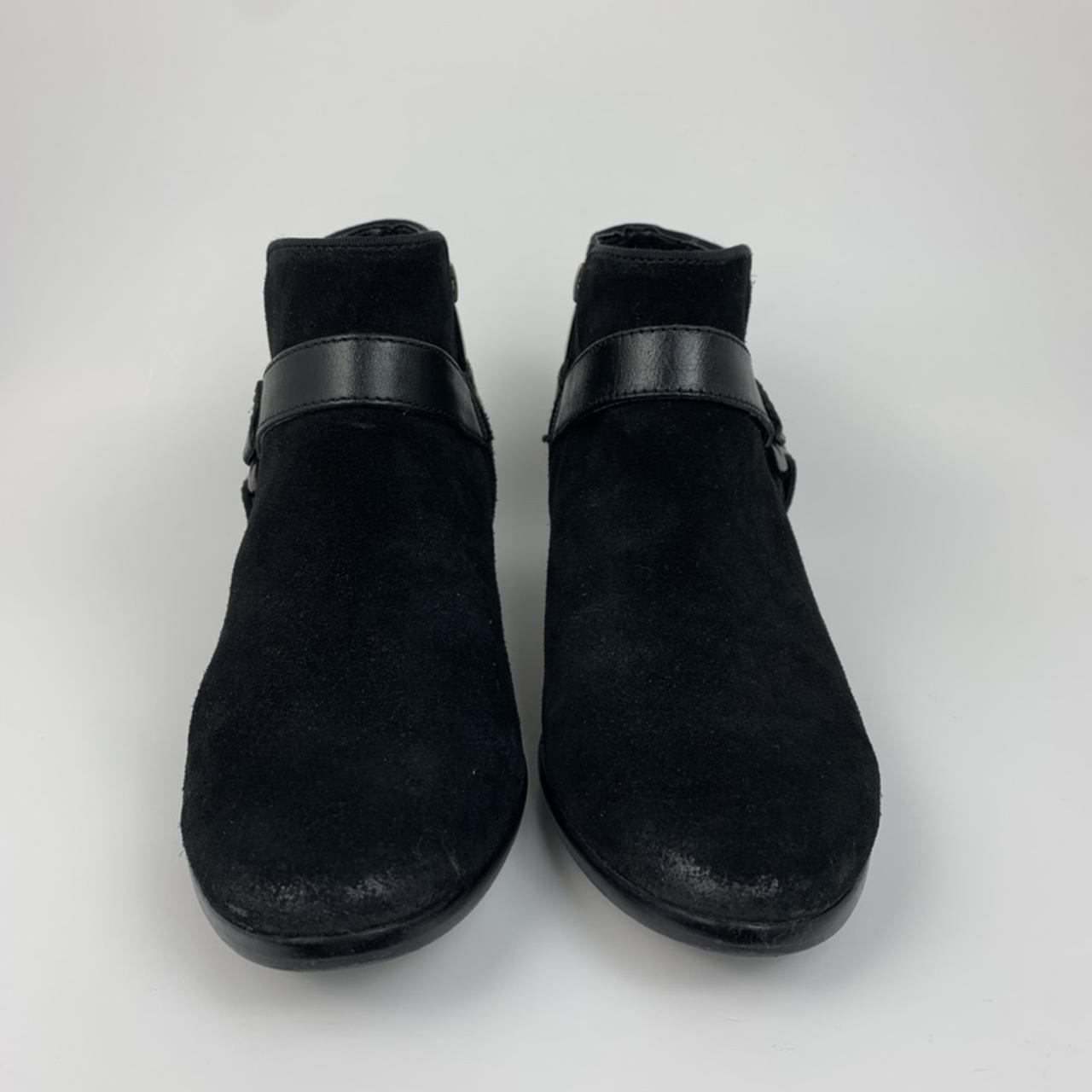 Sam Edelman Phoenix Black Harness Ankle Booties In... - Depop