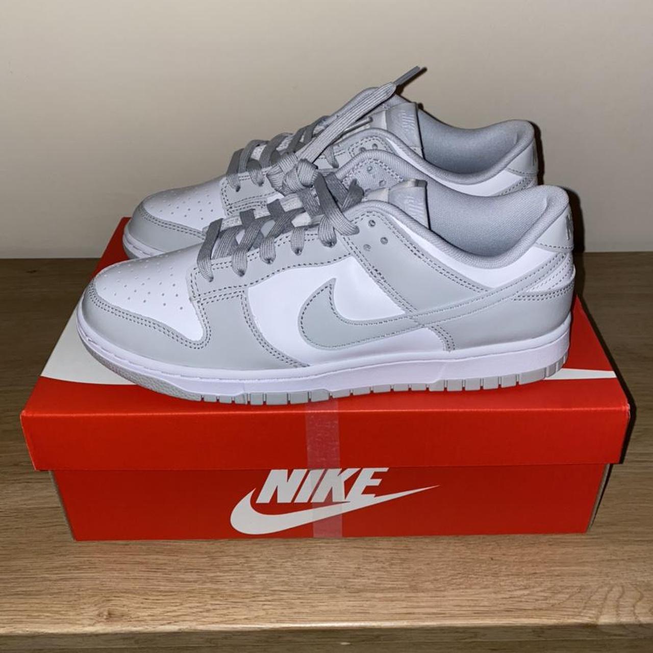 nike-dunk-low-grey-fog-size-9-uk-men-100-depop