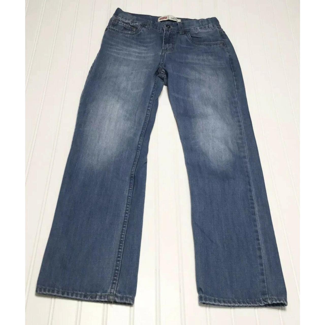 LEVIS 514 Straight Leg Blue Jeans 100% Cotton Boys... - Depop