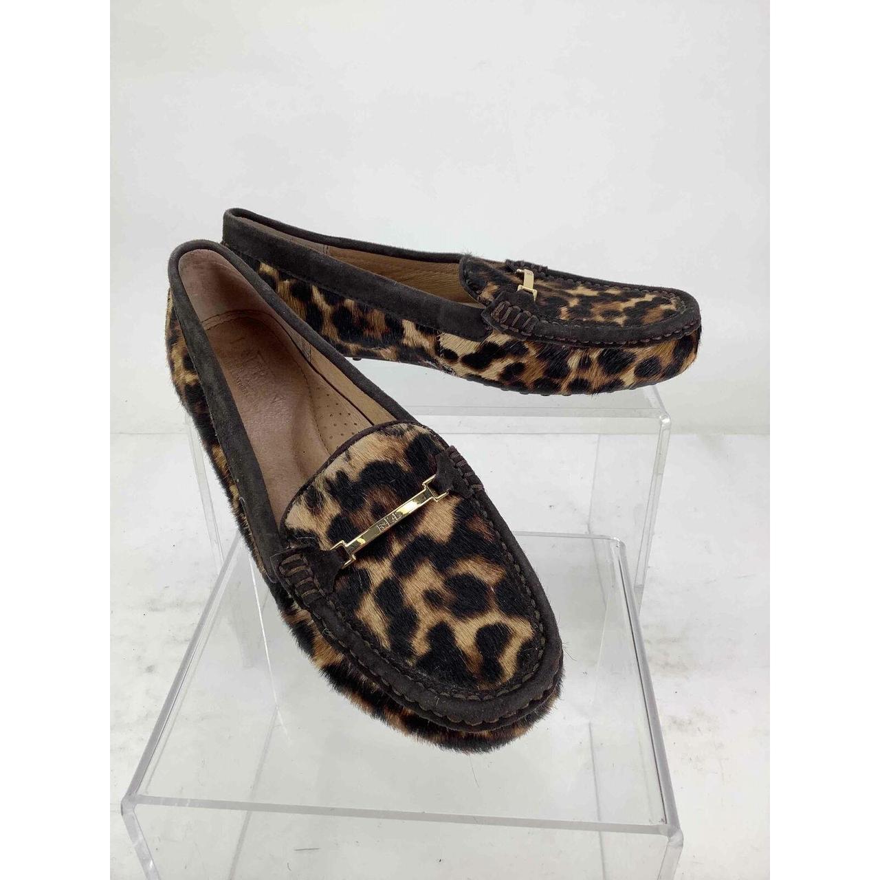 ralph lauren leopard loafers