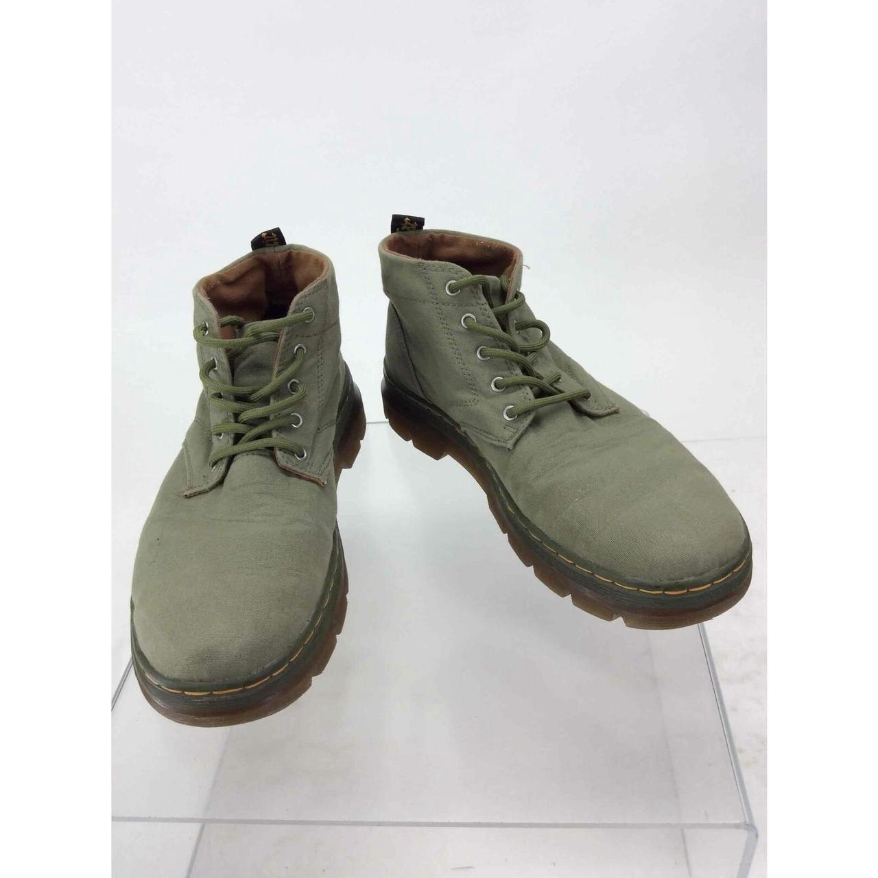 green canvas doc martens