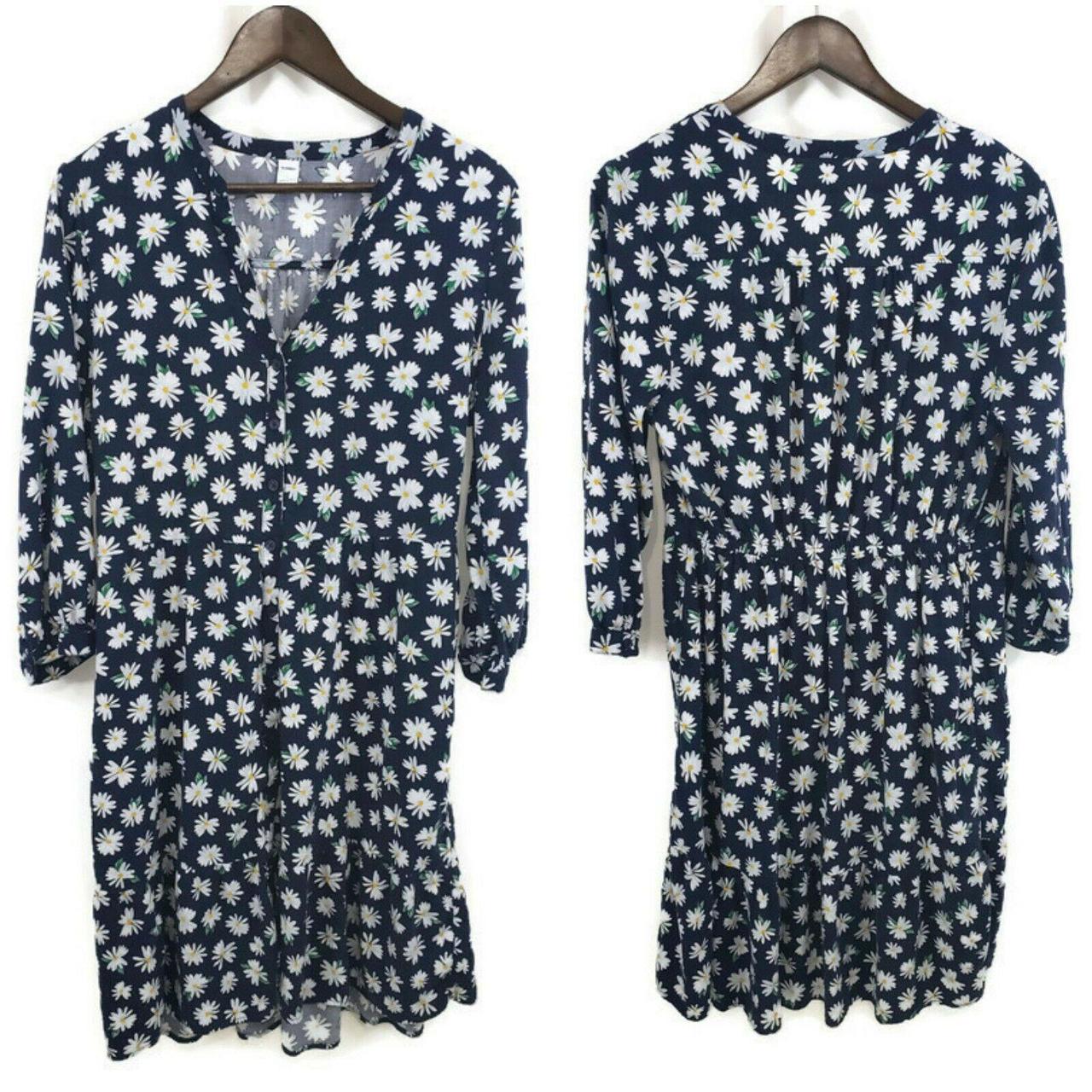 old navy blue floral dress