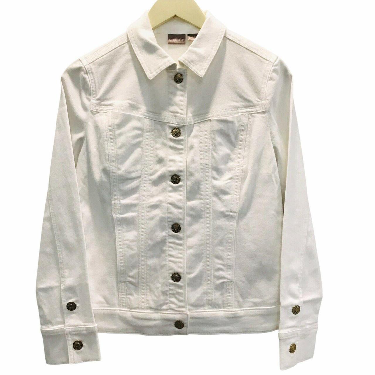 chicos white jean jacket