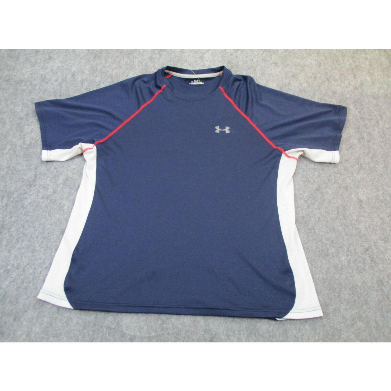 red workout shirt