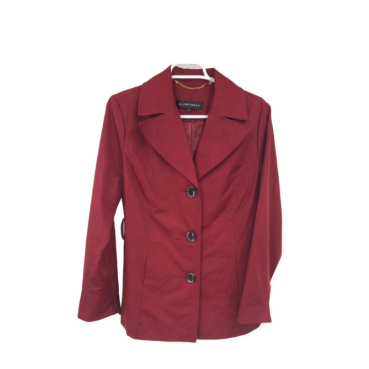 ellen tracy red coat