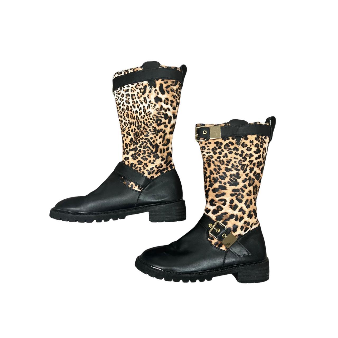 leopard booties size 12